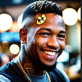 Portrait of James Carter, tattoo artist