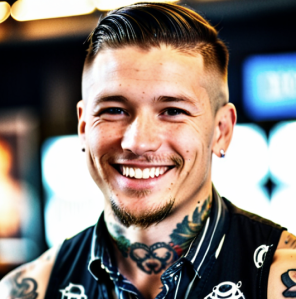 Portrait of Ryan Smith, tattoo artist