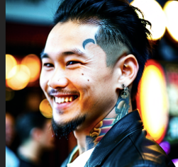 Portrait of Jason Lee, tattoo artist